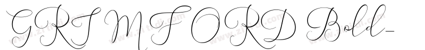 GRIMFORD Bold字体转换